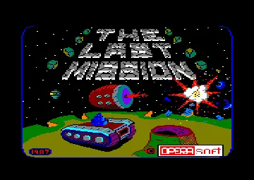 Last Mission (UK) (1987) (Version Basic 1.1) screen shot title